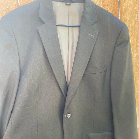 Franco‎ Lanzetti Dark Grey Men’s Blazer Sport Coat 44L excellent condition - Picture 12 of 14
